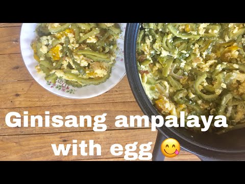 HOW TO COOK GINISANG AMPALAYA WITH EGG | PANLASANG...