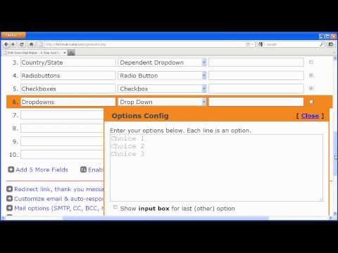 Create Web Form Sends Email and Auto-response Email