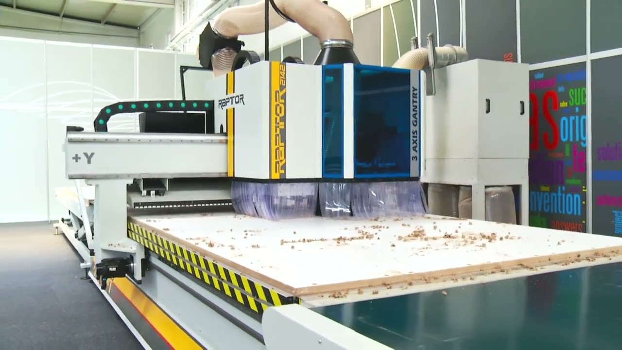 AES LINE R   3 Eksen CNC Ahşap Freze  Tam Otomatik Üretim Hattı