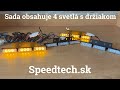 LED predátor do mriežky 12V - oranžový 4x LED svetlo s držiakom - Video Youtube