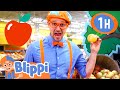 Blippi Visits An Apple Farm 1 HOUR OF BLIPPI TOYS Food Videos For Kids