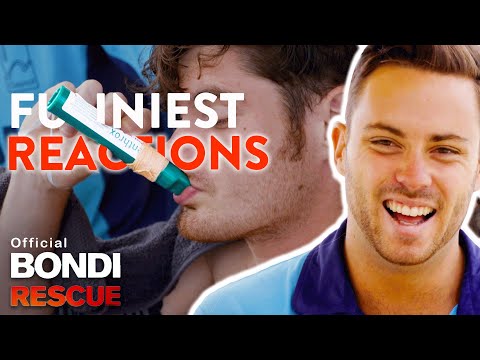 FUNNIEST Reactions to the Green Whistle (Analgesic Gas) on Bondi Rescue