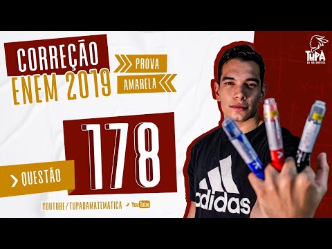 Questão 178- ENEM 2019 - Prova amarela - RESOLUÇÃO.