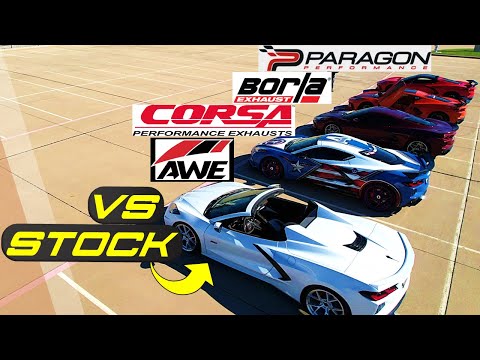 HEAR THE DIFFERENCE! C8 Exhaust comparison VS stock!