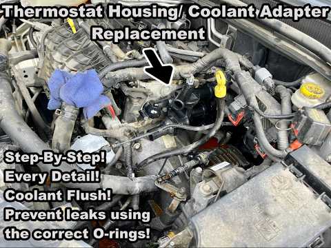 Dodge Avenger Coolant Leak! Dodge Avenger Chrysler 200 Thermostat Housing Replacement 2.4L