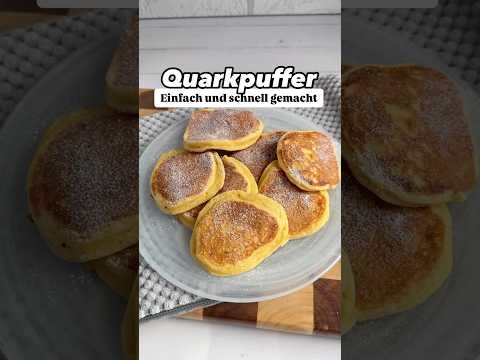 Anzeige Quarkpuffer schnell und einfach gemacht #kalorienarm #rezept #lecker #proteinreich #backen