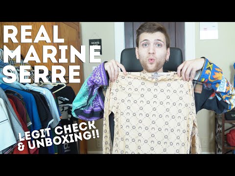 LEGIT MARINE SERRE crescent moon shirt | How to tell + unboxing this skin tight signature piece!!