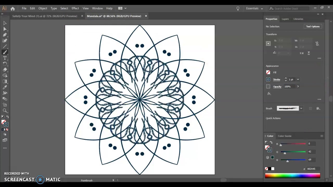 How to Create a Basic Mandala on Adobe Illustrator!