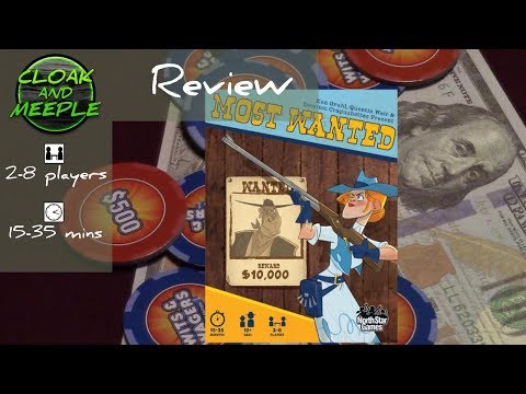 Cloak and Meeple: Review | Most Wanted (North Star Games)
