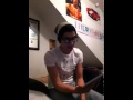 Zayn Malik singing You Belong With Me. 