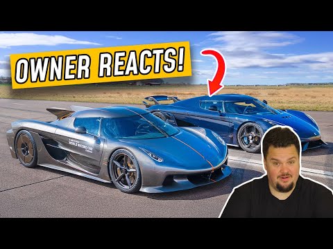 Koenigsegg Owner React to Carwow Jesko Vs Regera Drag Race!