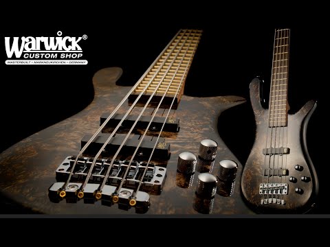 Warwick Custom Shop Masterbuilt - Streamer LX 5-String - Nirvana Black Threadburst Finish #18-3897