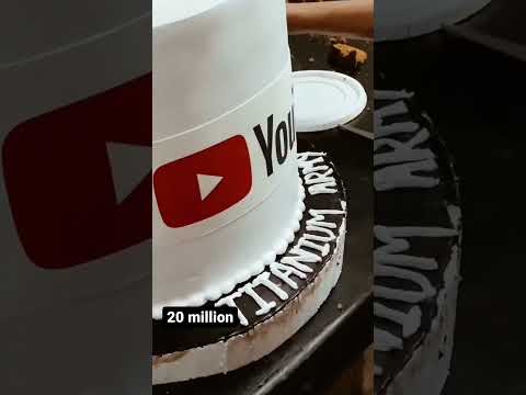 Congratulations to mr indian hacker for passing 20 million subscribers ❤❤ || #mrindianhacker #cake