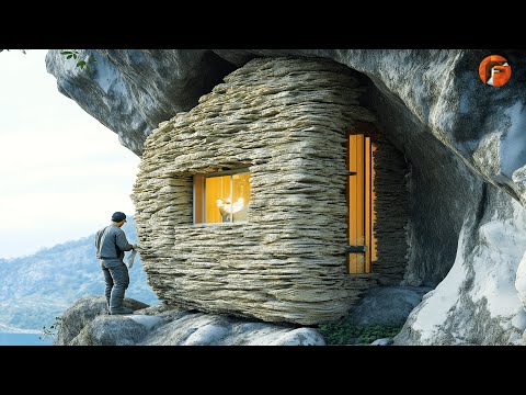 Mann baut Überlebensunterkunft unter einem Felsen | Vom Anfang bis zum Ende Bau von @VangQuangytb