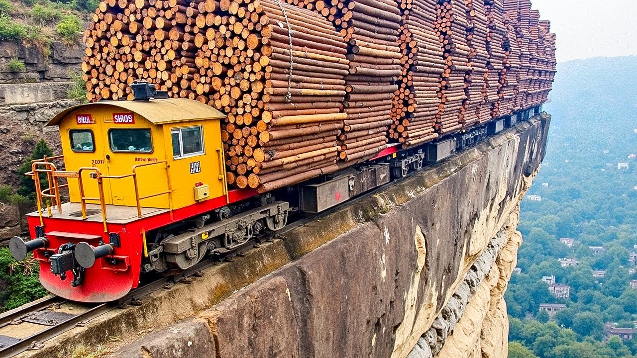 Unglaubliche Eisenbahnmomente vor der Kamera festgehalten