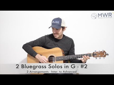 Learn two Bluegrass Solos in G - Guitar Lesson - Common Chord Progression