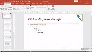 PowerPoint 2016/365 - Add a Logo to the Slide Master