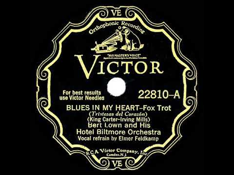 1931 Bert Lown - Blues In My Heart (Elmer Feldkamp, vocal)