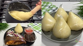 How To Make Semolina Fufu / Banku With No Lumps Very Easy