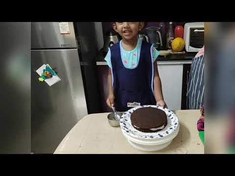 Me and My Daughter made father's day cake