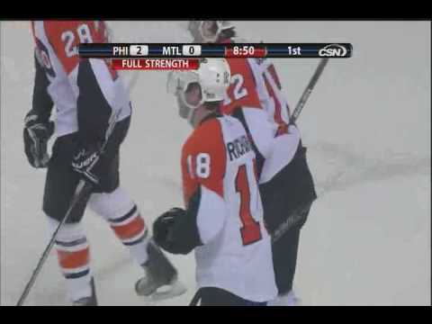 Mike Richards scores vs Canadiens - 2-13-10