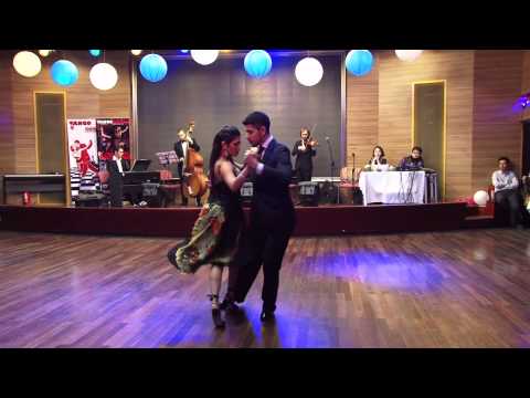  Sebastian Jimenez  and  Maria Ines Bogado  are  dancing  to  a  vals  at  Shanghai Tango Marathon  in  2013