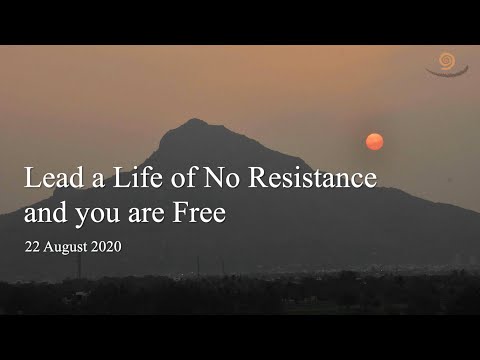 88. BHAGAVAN RAMANA SATSANG - LEAD A LIFE OF NO RESISTANCE AND YOU ARE FREE