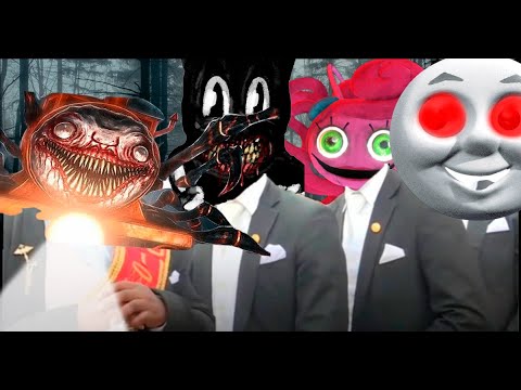 Choo Choo Charles & Spider Thomas & Mommy Long Legs and Cartoon Cat - Coffin Dance Song (COVER)