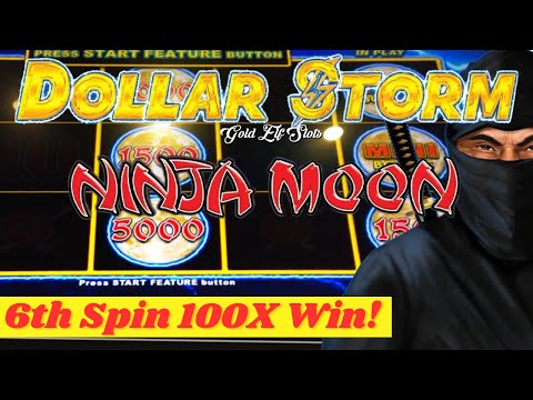 😍 Look at those orbs! - Dollar Storm - Ninja Moon - Slot Machine 6th Spin 100X fast winning session