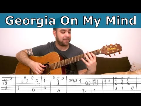 Video - Fingerstyle Tutorial: Georgia On My Mind - Guitar Lesson W/ Tab
