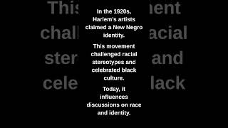 In the 1920s, Harlem's artists claimed a New Negro identity.