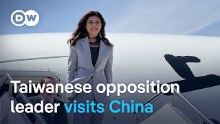 Taiwan opposition leader visits China on diplomatic peace mission amid military tensions