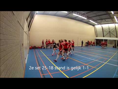 VC Grijpskerk Dames 1   Flash Nieuwleusen D1 kwartfinale beker 02 03 17