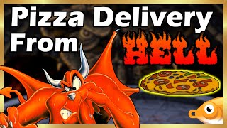 Litil Divil: Dos and CD32 Delivering up hell pizza