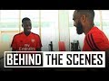 Lacazette shows Nicolas Pepe around Arsenal training centre | Behind the scenes