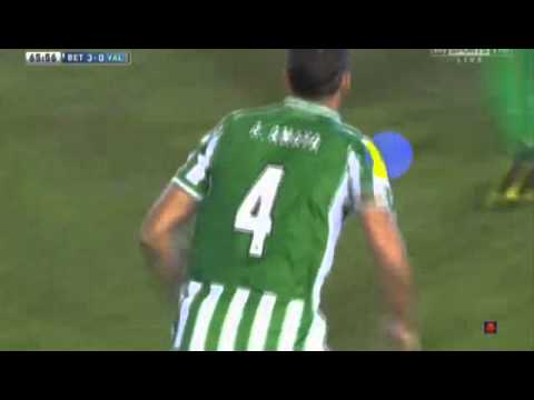 Real Betis vs. Valencia Goal! Ricardo Costa