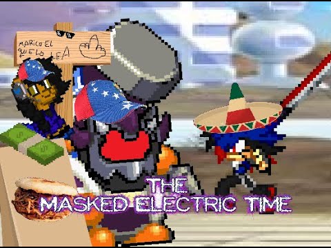 The Masked Electric Time Vs Shadowpry Spectre!|【SPRITE ANIMATION】Arepas VS Mexico Parodia!
