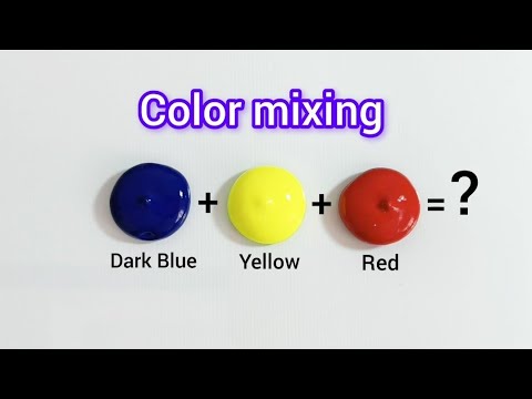 Guess the final colors 🎨 Satisfying video #colormixing #paintmixing #satisfying #asmrart