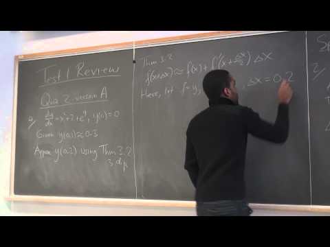 Math 209 Lecture 6 - Test 1 Review
