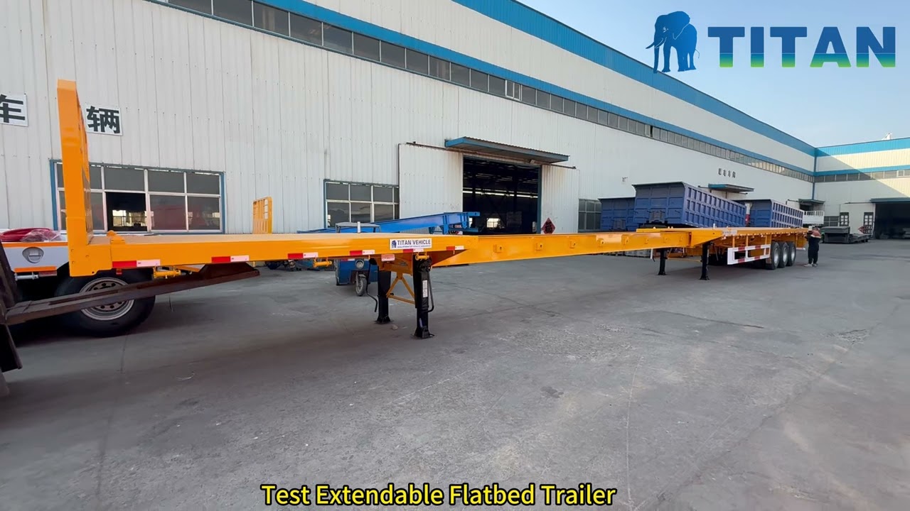 extendable flatbed trailer