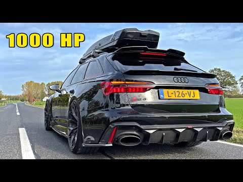 1000HP AUDI RS6 C8 | 0-100 0-60 POV & CRAZY SOUND
