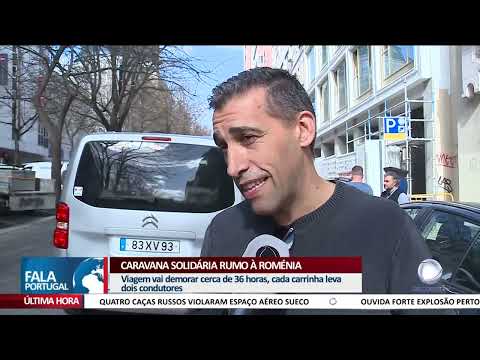 Caravana solidária rumo à Roménia