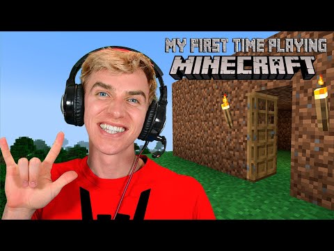 My First Time Playing MineCraft!! | Stephen Sharer Gaming