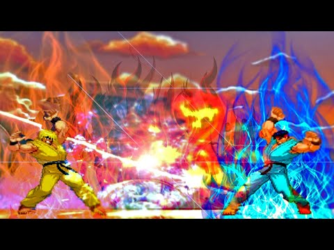 [Street Fighter Mugens] Ken Burn Vs Ice RYu HIGHLY INSANE War