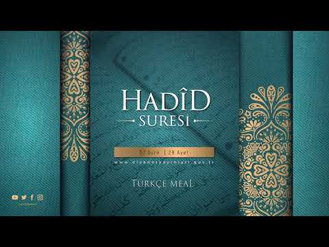 HADÎD SURESİ - Türkçe Meal