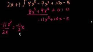 Algebraic Long Division