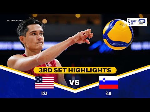 USA vs. SLOVENIA | SET 3 HIGHLIGHTS | 2025 FIVB MEN’S WORLD CHAMPIONSHIP | SEPT 22, 2025