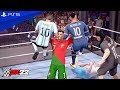WWE 2K22 - Ronaldo vs Messi vs Neymar vs Mbappe vs Haaland vs Zlatan - Elimination Chamber Match