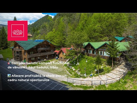 Complex turistic complet functional-zona Raul Sadului-afacere la cheie — Video