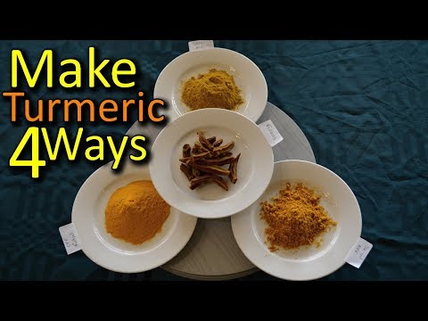 How to Make Turmeric Powder 4 Ways - Skin On, Peeled, Raw & Fingers
